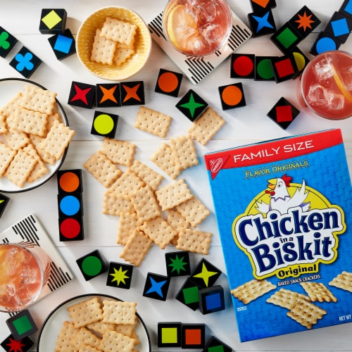 Chicken In A Biskit Original Baked Snack Crackers Family Size Perspective: top