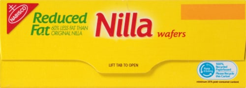 Nilla Wafers Reduced Fat Wafer Cookies Perspective: top