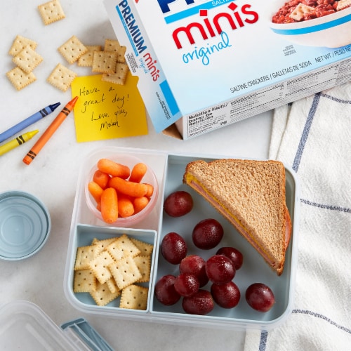 Premium Mini Original Saltine Crackers Perspective: top