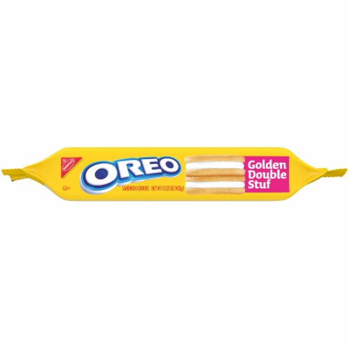 Oreo Golden Double Stuf Sandwich Cookies Perspective: top