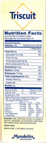 Triscuit Cracked Pepper & Olive Oil Crackers Perspective: top