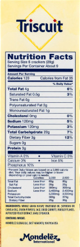 Triscuit Garden Herb Crackers Perspective: top