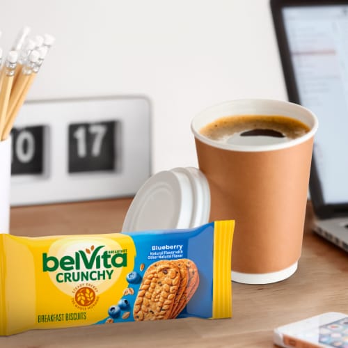 Belvita Blueberry Breakfast Biscuits Perspective: top
