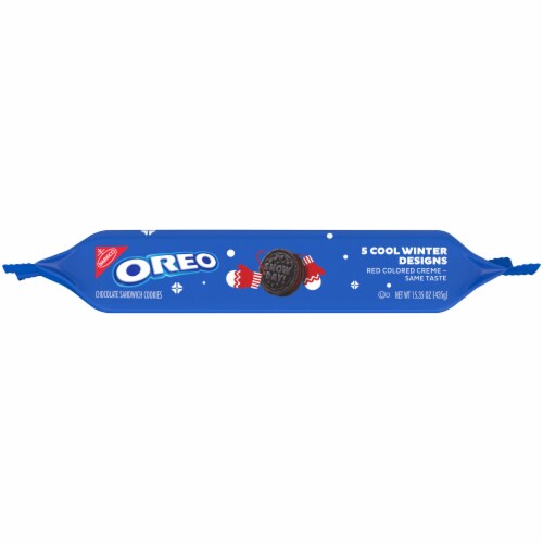 Oreo Winter Chocolate Sandwich Cookies Perspective: top
