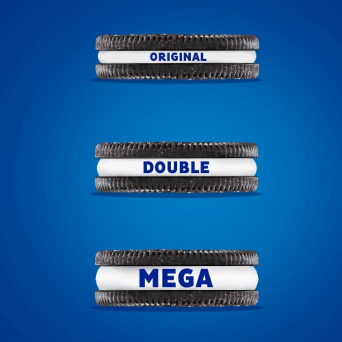 Oreo Double Stuf Chocolate Sandwich Cookies - King Size Perspective: top
