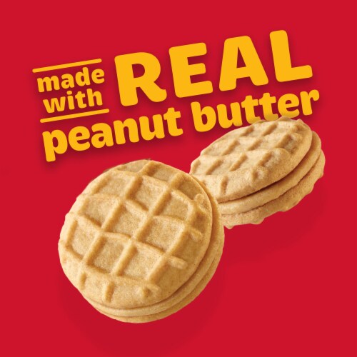Nutter Butter Peanut Butter Sandwich Cookies King Size Snack Pack Perspective: top