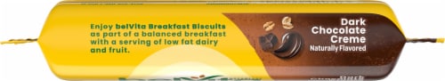 belVita Sandwich Dark Chocolate Creme Breakfast Biscuit Perspective: top
