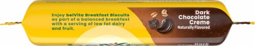 belVita Sandwich Dark Chocolate Creme Breakfast Biscuit Perspective: top