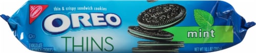 Oreo Thins Mint Chocolate Sandwich Cookies Perspective: top