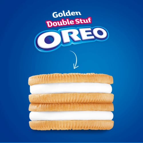 Oreo Golden Sandwich Cookies Family Size Perspective: top