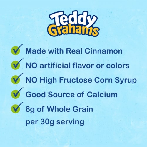 Teddy Grahams Cinnamon Graham Snacks Perspective: top