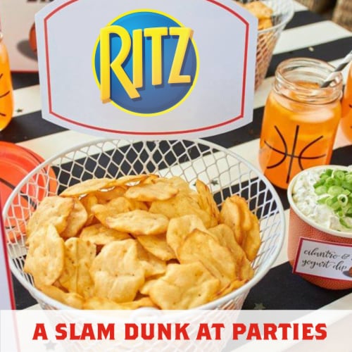 RITZ Crisp and Thins Original with Creamy Onion and Sea Salt Chips Perspective: top