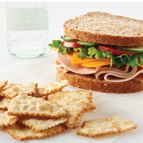 RITZ Toasted Chips Sour Cream and Onion Crackers Perspective: top
