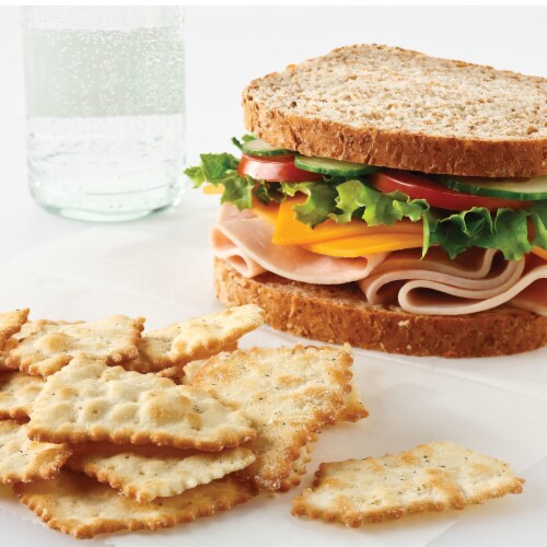 RITZ Toasted Chips Sour Cream and Onion Crackers Perspective: top