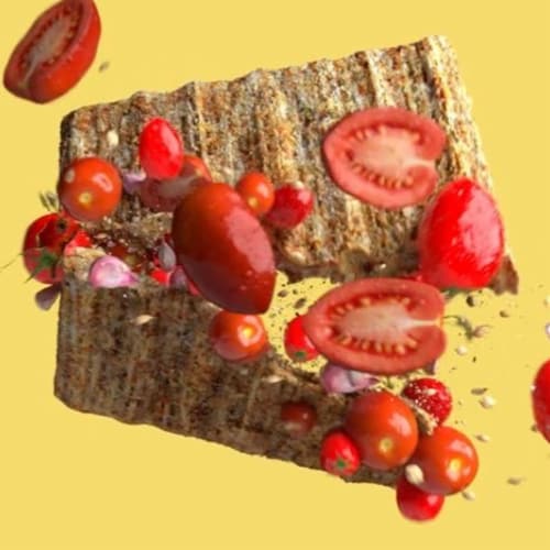 Triscuit Fire Roasted Tomato & Olive Oil Whole Wheat Crackers Perspective: top