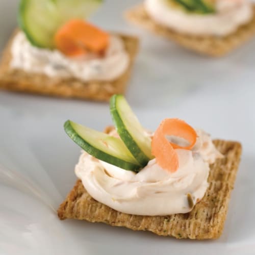 Triscuit Garden Herb Whole Grain Wheat Crackers Perspective: top