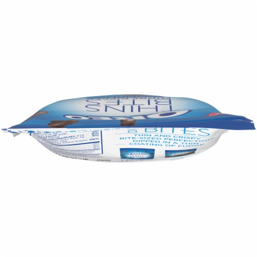Oreo Thins Bites Original Fudge Dipped Sandwich Cookies Perspective: top