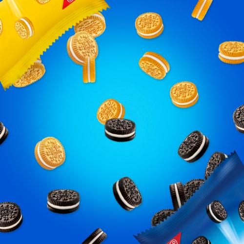 Oreo Mini Mix Sandwich Cookies Variety Pack Snack Packs Perspective: top