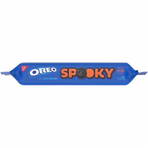 Oreo Limited Edition Spooky Halloween Chocolate Sandwich Cookies Perspective: top