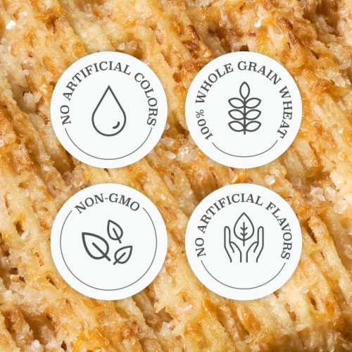 Triscuit Garlic & Onion With Poppy Seeds Whole Grain Wheat Crackers Perspective: top