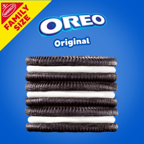 OREO Chocolate Sandwich Cookies Family Size Perspective: top