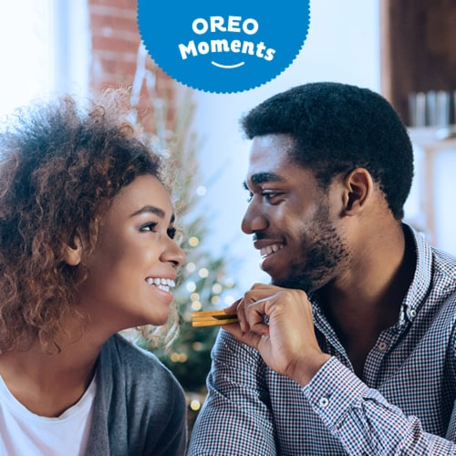 Oreo Chocolate Peanut Butter Pie Sandwich Cookies Family Size Perspective: top
