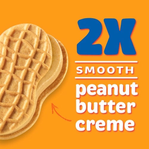 Nutter Butter Double Nutty Peanut Butter Sandwich Cookies Family Size Perspective: top