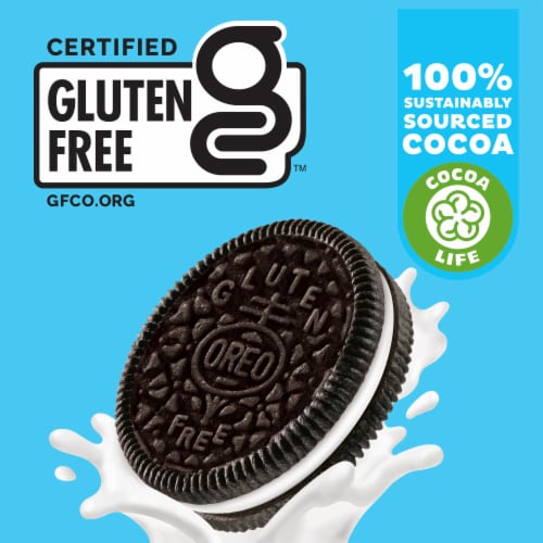 Oreo Gluten Free Chocolate Sandwich Cookies Perspective: top