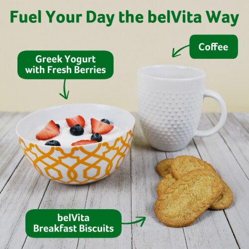 Belvita Toasted Coconut Breakfast Biscuits Perspective: top