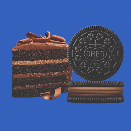 Oreo Ultimate Chocolate Flavor Creme Chocolate Sandwich Cookies Limited Edition Perspective: top