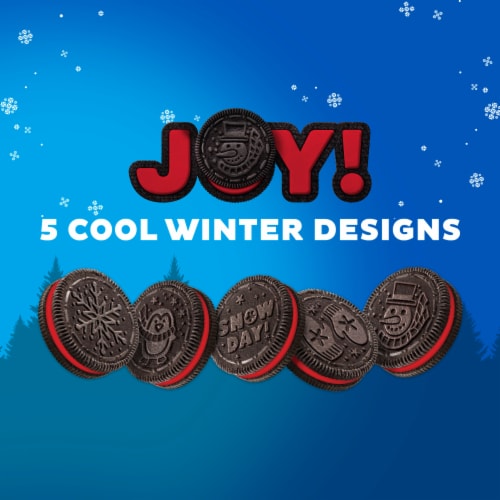Oreo Red Creme Chocolate Sandwich Cookies Perspective: top