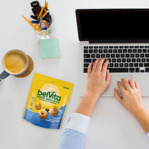 belVita Energy Bites Blueberry and Sunflower Seed Perspective: top