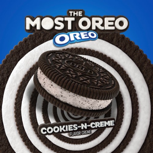 The Most Oreo Oreo Limited Edition Cookies-N-Creme Chocolate Sandwich Cookies Perspective: top