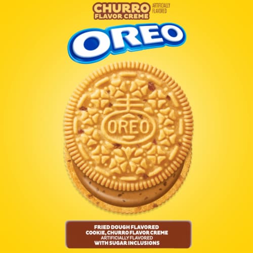 Oreo Churro Creme Sandwich Cookies Perspective: top