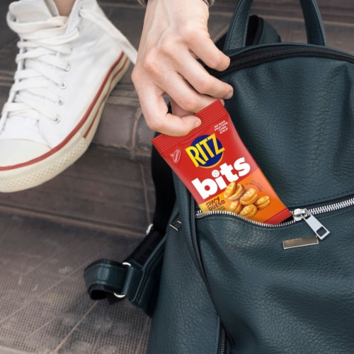 RITZ Bits Spicy Queso Sandwich Crackers Perspective: top