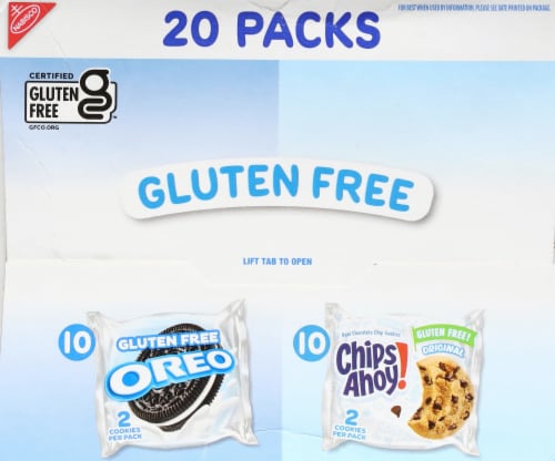 Nabisco Chips Ahoy and Oreo Gluten Free Cookies Variety Pack Perspective: top