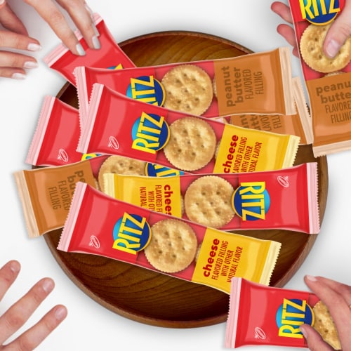 RITZ Peanut Butter and Cheese Sandwich Crackers Variety Pack Perspective: top
