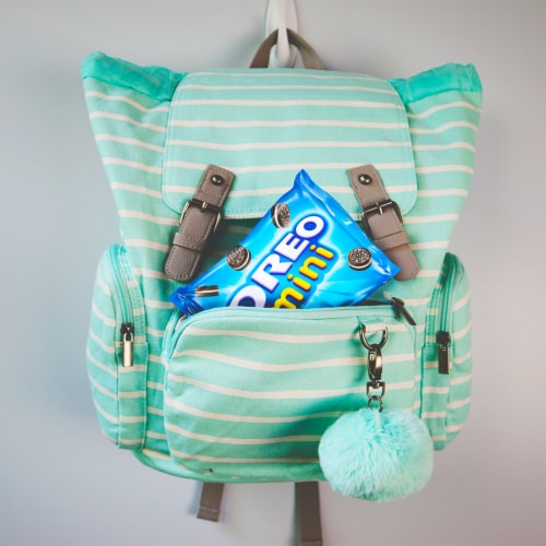 SOUR PATCH KIDS Candy OREO Mini Cookies and Mini CHIPS AHOY! Cookies & Candy Variety Pack Perspective: top