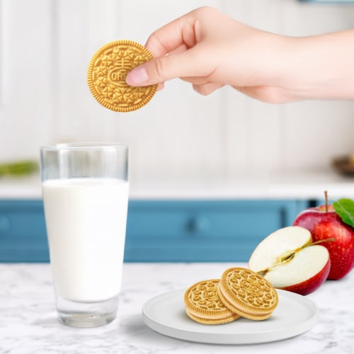 OREO Apple Pie a la Mode Sandwich Cookies Perspective: top