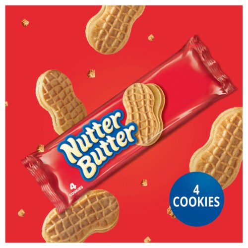 Nutter Butter Peanut Butter Sandwich Cookies Snack Packs Perspective: top