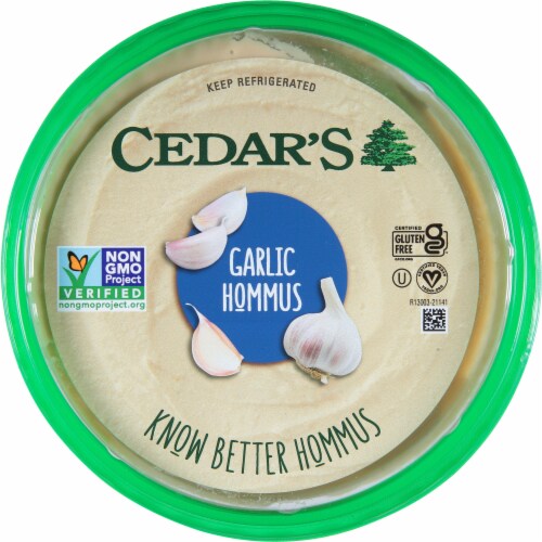 Cedar's Garlic Hommus Perspective: top