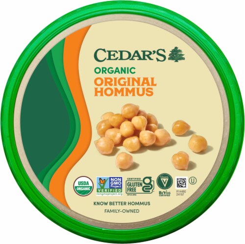 Cedar's Organic Original Hommus 8 oz Perspective: top