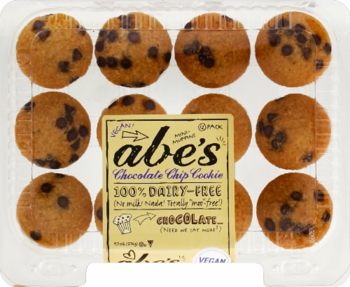 Abe's Chocolate Chip Vegan Muffins Perspective: top