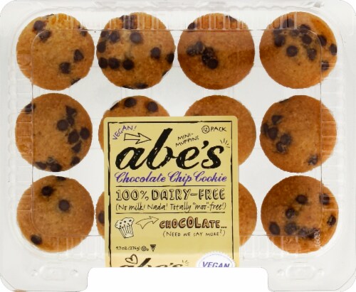 Abe's Chocolate Chip Vegan Muffins Perspective: top