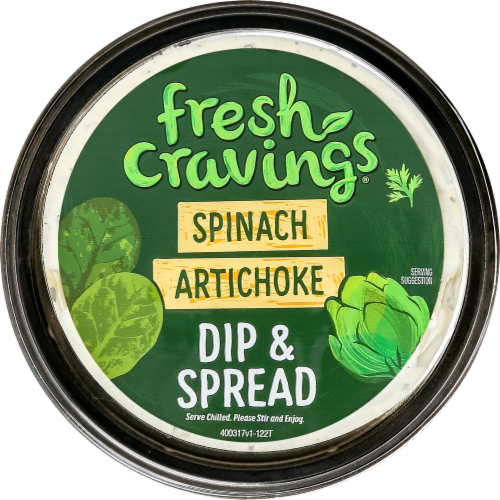 Fresh Cravings® Spinach Artichoke Dip & Spread Perspective: top