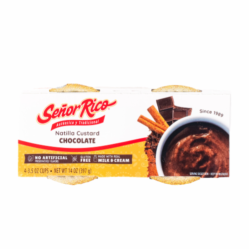 Senor Rico® Chocolate Natilla Custard Perspective: top