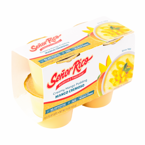 Senor Rico® Creamy Mango Pudding Cups Perspective: top