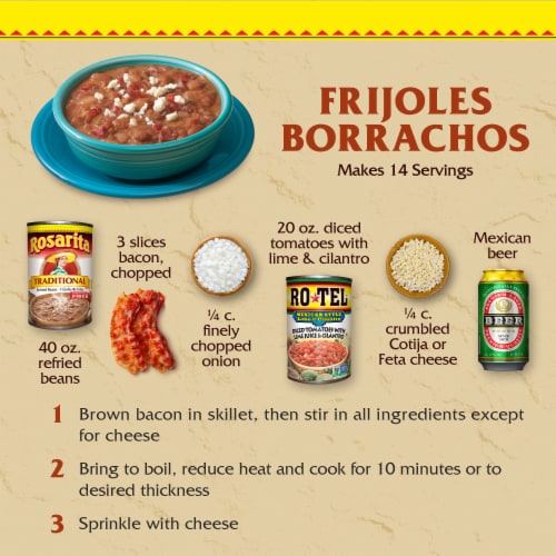 Rosarita Traditional Refried Beans Perspective: top
