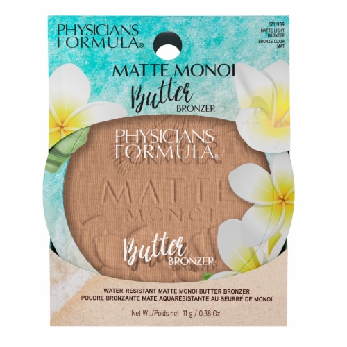 Escape to paradise with this luxuriously creamy Matte Monoi Butter Bronzer from Physicians Formula. Perspective: top