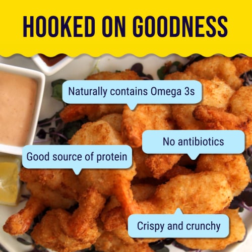 Gorton’s Coconut Shrimp, Whole Shrimp, Breaded Tail-On-Shrimp, Frozen Perspective: top